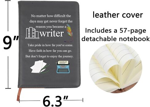 BNQL Writers Notebook Gifts for Authors Notebook Leather Writers Journal Writer Gifts for Poets Writing Journal Notebook (Writers Notebook) in Saudi Arabia