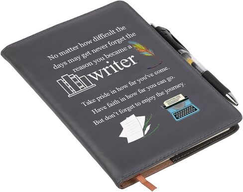 BNQL Writers Notebook Gifts for Authors Notebook Leather Writers Journal Writer Gifts for Poets Writing Journal Notebook (Writers Notebook) in Saudi Arabia