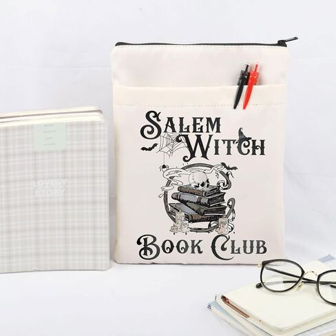 JNIAP Salem Witch Book Club كم كتاب الهالوين هدايا قارئ الكتب هدايا الموسم المخيف، غلاف الكتاب السحري، هدايا أمين مكتبة الهالوين (نوادي الساحرة سالم) in Saudi Arabia