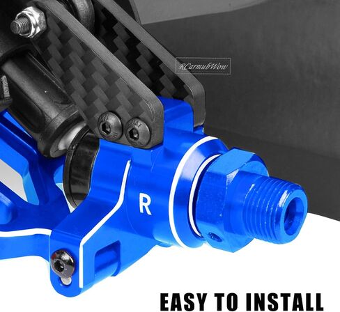 جزء ترقيات RC لـ 1/10 Kraton 4x4 4S V2 BLX، Outcast 4X4 4S V2 BLX، أذرع التعليق الخلفية الأمامية المصنوعة من سبائك الألومنيوم، كتل التوجيه الأمامية، كتل العجلات، حاملات المحور الخلفي، أزرق داكن in Kuwait