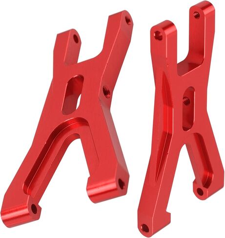 Aluminum Steering Knuckles Kit Swing Arm A-Arms & Shock Absorbers Compatible with Wltoys 1/18 A949 A959 A969 A979 K929 RC Car (Red) in Saudi Arabia