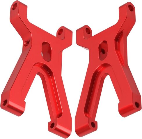 Aluminum Steering Knuckles Kit Swing Arm A-Arms & Shock Absorbers Compatible with Wltoys 1/18 A949 A959 A969 A979 K929 RC Car (Red) in Saudi Arabia
