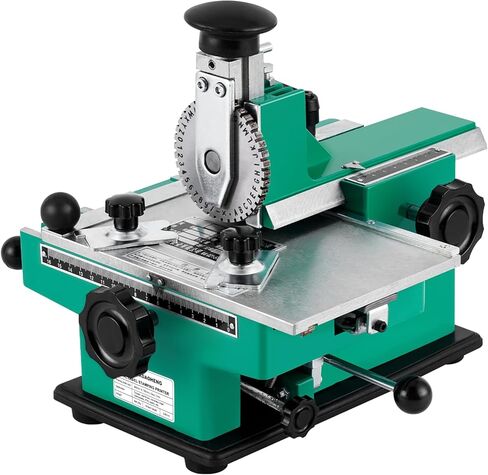 MXBAOHENG Metal Nameplate Stamping Machine Semi-Automatic Embosser Dog Tag Printer Label Marking Machine for Metal Plate/PVC Card (5mm Character Wheel) in Kuwait