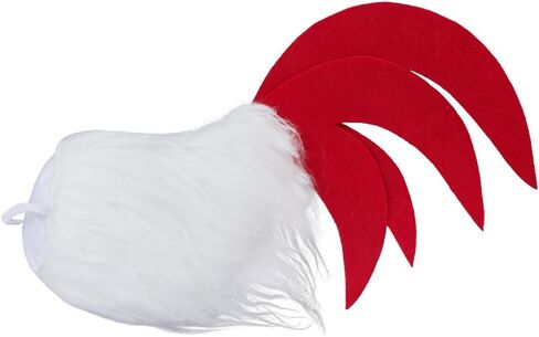 Rooster Chicken Costume Accessories Cosplay Adult Chicken Nose Mask Tail Headband Feet Shoes Suit Halloween Props Set in Saudi Arabia