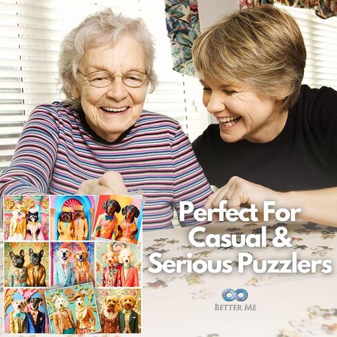 ألغاز خرخرة مكونة من 500 قطعة للبالغين - أحجية قطط لطيفة لمحبي القطط في العطلات للبالغين والمراهقين والعائلة، أحجية ممتعة لعائلة قطط الزنجبيل والتابي in Kuwait