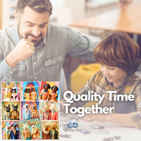 ألغاز خرخرة مكونة من 500 قطعة للبالغين - أحجية قطط لطيفة لمحبي القطط في العطلات للبالغين والمراهقين والعائلة، أحجية ممتعة لعائلة قطط الزنجبيل والتابي in Kuwait