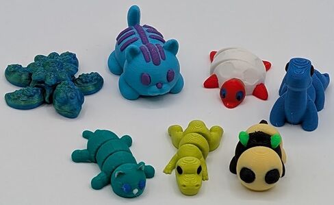 10 Pack Mystery Egg - 3D Printed Articulating Figurines - Unique and Fun Designs Mystery Egg in Saudi Arabia