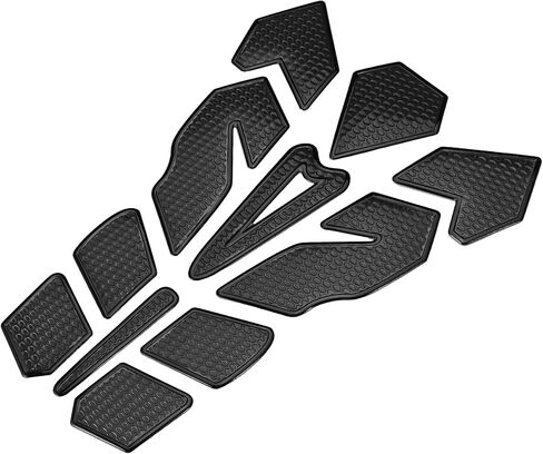 Universal 3D Motorcycle Gas Tank Decal 7.87''x5.59'' Gas Tank Protector Sticker Fuel Oil Gas Tank Pad Protector Sticker Decal PVC Rubber Black in Saudi Arabia