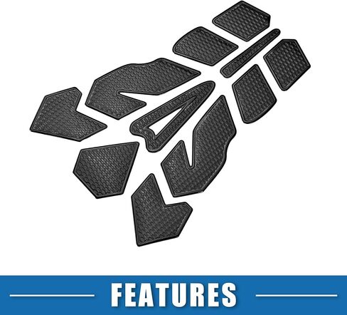 Universal 3D Motorcycle Gas Tank Decal 7.87''x5.59'' Gas Tank Protector Sticker Fuel Oil Gas Tank Pad Protector Sticker Decal PVC Rubber Black in Saudi Arabia