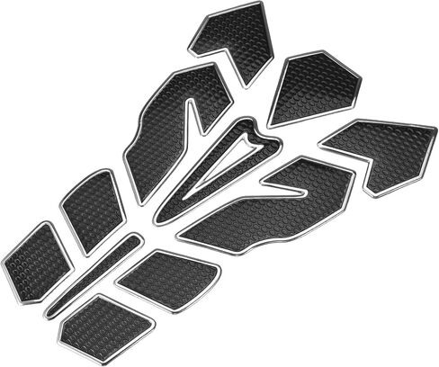 Universal 3D Motorcycle Gas Tank Decal 7.87''x5.59'' Gas Tank Protector Sticker Fuel Oil Gas Tank Pad Protector Sticker Decal PVC Rubber Black in Saudi Arabia