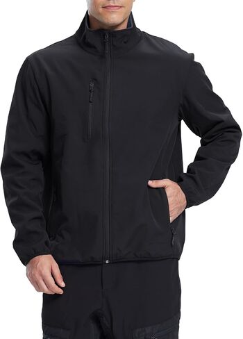 fit space Men's Athletic Insulated Jacket Lightweight Fleece Outerwear Windbreaker Running Cycling Hiking in Kuwait