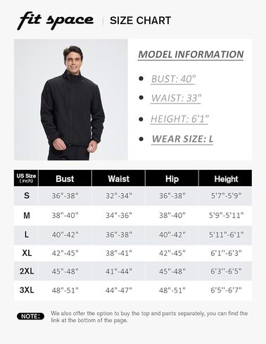 fit space Men's Athletic Insulated Jacket Lightweight Fleece Outerwear Windbreaker Running Cycling Hiking in Kuwait