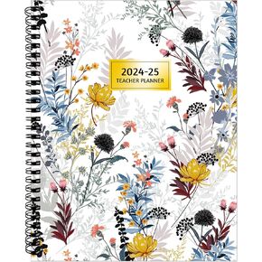 Monthly Planner 2024-2025, 18 Months Calendar Planner 2024-2025 from Jul 2024 – Dec 2025, 9'' x 11'' with Ruled Spread, Flexible Cover, Spiral Wirebound, Pocket, Coated Tabs, Notes ＆ Habit Tracker