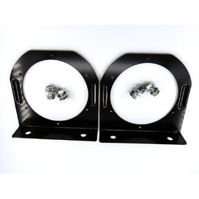 Replacement Round Trailer Tail Light L Mounting Bracket for 4" Round Light Powder Coated Traile Truck Boat RV (2pack