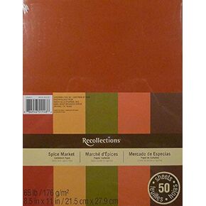 Recollections Cardstock Paper, Spice Market 8 1/2 x 11 (2 Pack)