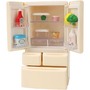 Dollhouse Furniture icebox for Kids Toys Miniature Doll House Accessories Pretend Play Toys for Boys Girls & Toddlers Age 3+