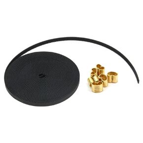 2Kit 2GT Synchronous Wheel 20&60 Teeth 8mm Bore Aluminum Timing Pulley with 2pcs Length 200mm Width 6mm Belt (20-60T-8B-6)