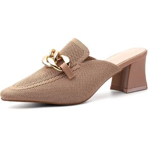 MOUSSE FIT Pointed Toe Women Heeled Sandals Apricot 8