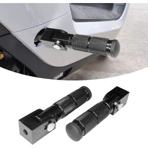 Motorcycle Foot Pegs Bike Pegs, Mini Bike Pegs Electric Motorcycle Pegs 8MM Foldable 90 Degree Fixed Passenger Footpegs Pedal for Electric Motor Bicycle ATV, Universal for Yamaha Honda Suzuki
