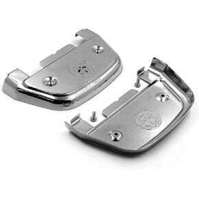 HTTMT MT216-115S- Chrome Skull Passenger Footboard Covers Compatible with Harley CVO Street Glide FLHXSE/Ultra Limited FLHTK/Heritage Softail FLST/Wide Glide FXDWG