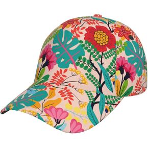 Tropical Flower Floral Baseball Hat Caps Sun Protection Hat Outdoor Trucker Hat Adjustable Size for Women Men
