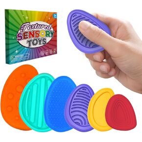 Fidget Sensory Toys for Kids Toddlers: 12 Pack Soft Texture Sensory Toy for Autistic Children Special Needs, Quiet Stress Anxiety Relief Products for Classroom Student, Calm Down Item for Girls Boys