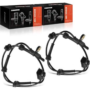 A-Premium ABS Wheel Speed Sensor Compatible with Land Rover Models - LR2 2008 2009 2010 2011 2012 - Rear Driver and Passenger Side, 2-PC Set, Replace# LR001057, LR039934