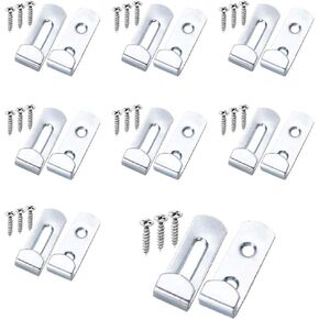 Metal Mirror Holder Clips Zinc Plated, 16 Pack