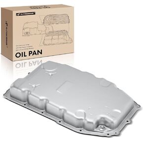 A-Premium Transmission Oil Pan with Drain Plug Compatible with Cadillac CTS 2016-2019, ATS 2016-2019, CT6 2016-2018, CT4 2020-2023, 2.0L 2.7L 3.0L 3.6L, 8 Speed Transmission