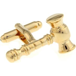 Law Gavel Mallet Judge Lawyer Mason Pair Cufflinks