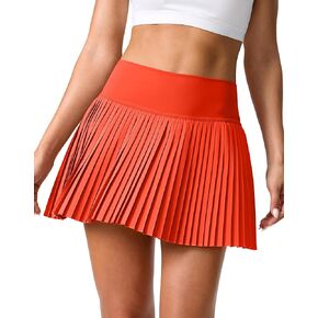 SANTINY Pleated Tennis Skirt for Women with Pockets Shorts Women's High Waisted Lightweight Athletic Golf Skorts Skirts