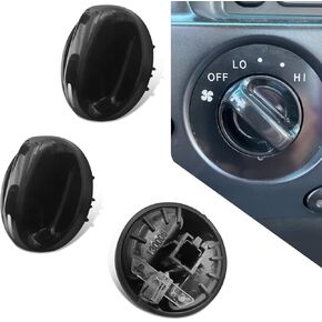 UGSHY 3 قطع مقبض التحكم في تكييف الهواء للسيارات، مادة ABS مقبض التحكم في مروحة سخان التيار المتردد، استبدال السيارة OEM رقم 55905-0C010، متوافق مع Toyota، Tundra (أسود) in Kuwait