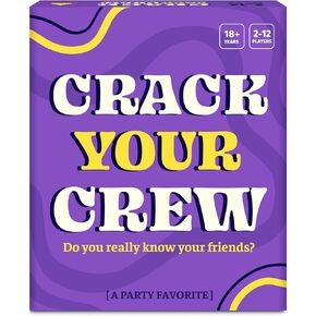 Crack Your Crew - Party Favorite Card Game for Adults, Hilarious, Social, Interactive, Fun for Game Nights & Gatherings, 2-12 Players, Ages 18+