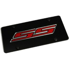 Compatible with Camaro SS Black Acrylic License Plate