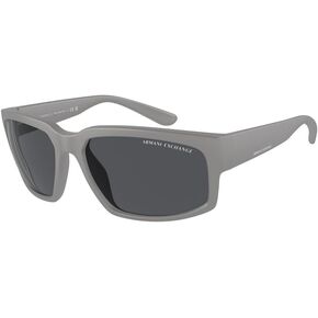 Armani Exchange AX4142SU 61MM Rectangle Sunglasses For Men + BUNDLE WIth Designer iWear Complimentary Eyewear Kit