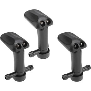 ECSiNG 3pcs Car Wiper Windshield Nozzle Set Including Two-Way Straight One-Way Left 12778850 12778849 Compatible with Saab Sports 9-3 2003-2011