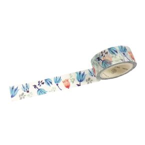Wrapables Flowers and Greens Washi Masking Tape, 15mm x 7m Dark Eucalyptus