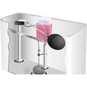 Stanley Home Products Bowl Refresher Concentrate Dispenser - Easy Mount Liquid Detergent Dispensing Plastic Bottle Pump/Container for Clean & Refreshing Toilet & Bathroom Scent