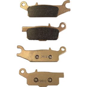 Demon Powersports Front/Rear Left Sintered Brake Pads for Yamaha Grizzly 550/700, Sintered Metallic Material For Better Grip, Reduced Brake Fade, Instant Braking (See Fitment Details in Description)