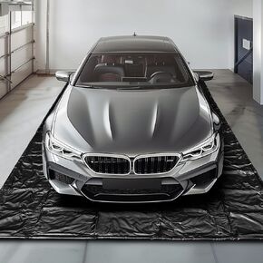 Garage Floor Mat, (7'9" x 18") Under Car Waterproof Containment Mat, Oil Mat for Garage, Garage Mats for Floor Covering, Garage Floor Mat for Under Car, Keeps Floor Dry and Clean