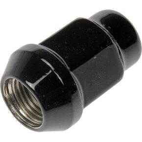 Dorman 711-205A Black Bulge Seat Acorn Wheel Nut - 1/2-20 Compatible with Select Models, 4 Pack