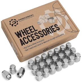 24pcs 12x1.5 Lug Nuts - Compatible with Toyota Tacoma 4Runner FJ Cruiser Tundra, Lexus GX460 GX470, and More - 1.4 inch Length - 0.87 inch Width - Closed End Bulge Nuts Cone Seat - Black
