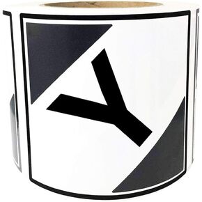 Limited Quantity Y D.O.T. Labels , 2 x 2 inch Square ORM-D Transport Adhesive Shipping Labels Stickers 500/Roll