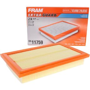 FRAM Extra Guard Flexible Rectangular Panel Engine Air Filter Replacement, Easy Install w/Advanced Engine Protection and Optimal Performance, CA11759 for Select Mercedes-Benz Vehicles
