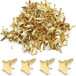 100 PCS Mini Brads Fasteners - Mini Round Head Metal Paper Fasteners for DIY Craft - Black(6mm*12mm)
