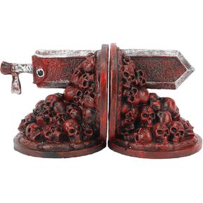 Cosiki Dragon Bookends, Book Ends for Shelves, Vintage Furious Dragon Slayer Bookends Dragon Decorative Bookend Book Shelves Berserk Bookends Book Stopper for Books/DVDs