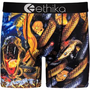 Ethika Mens MID Boxer Brief | Gold Venom