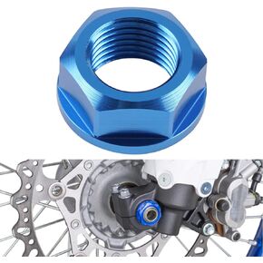 NICECNC Blue Front Axle Nut Bolt Compatible with Yamaha YZ125 YZ250 2005-21 YZ250F YZ450F 2005-13 YZ125X 2017-2021 YZ250X 2016-21 WR250F 2006-2019 WR450F 2006-18 WR250R 2007-2017 WR250X 2007-17