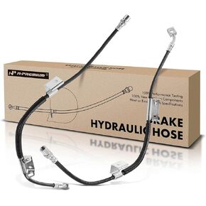 A-Premium Front Brake Hydraulic Hose Compatible with Select Chevy and GMC Models - Express 1500/Savana 1500 2003-2009, Express 2500/Savana 2500 2003-2005 - Replace# 15780131(Pack of 2)