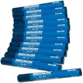 Dixon Ticonderoga 52100 4-1/2" X 1/2" Blue Lumber Crayon